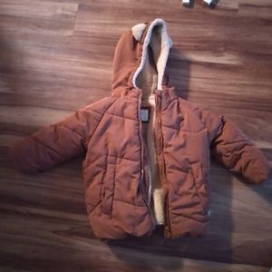 Zara baby, brown bear puffy jacket, 2-3 years